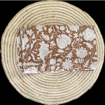 Hippie Floral Handmade Kantha Quilt - Vintage Throw Blanket