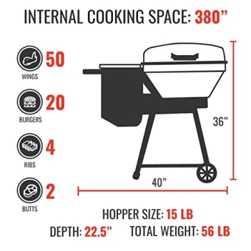 recteq RT-B380 Bullseye Pellet Grill - Premium BBQ
