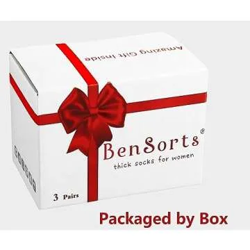 BenSorts Women's Winter Boots Socks: 3 Pairs of Thick, Cozy Style