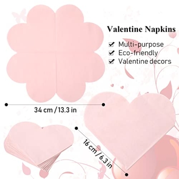 Valentine's Day Heart Napkins - Perfect for Celebrations