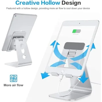 OMOTON Adjustable Tablet Stand for iPad Pro Air Mini Stability