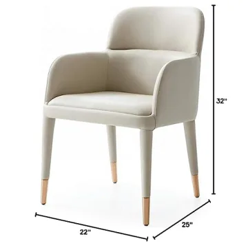 Modern Bonded Leather Dining Arm Chair - Antero Collection