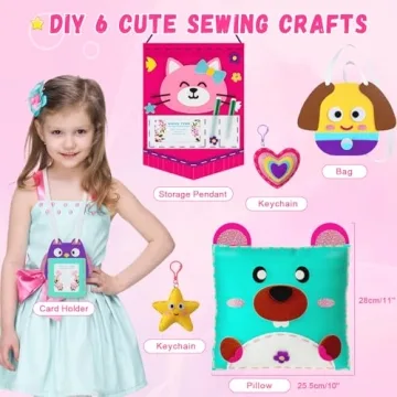 JZSIJ Kids Sewing Kit - Fun DIY Projects for Ages 5-12