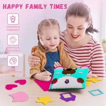 JZSIJ Kids Sewing Kit - Fun DIY Projects for Ages 5-12