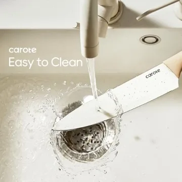 CAROTE 12PCS Knife Set with Ceramic Nonstick Coating