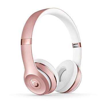 Beats Solo3 Wireless Headphones - Rose Gold (Latest Model) - MX442LLA (Renewed)