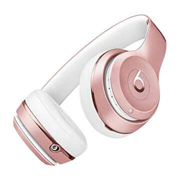 Beats Solo3 Wireless Headphones - Rose Gold (Latest Model) - MX442LLA (Renewed)