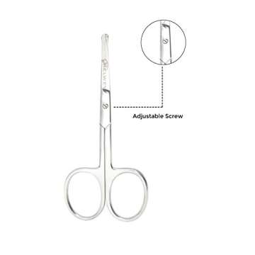 Melwey Rounded Stainless Steel Scissors for Safe Trimming