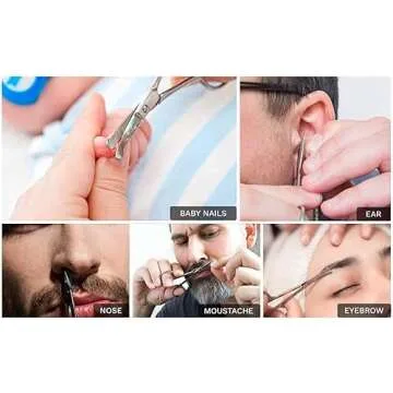 Melwey Rounded Stainless Steel Scissors for Safe Trimming