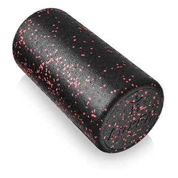 Foam Roller, LuxFit Speckled Foam Rollers for Muscles Physical Therapy Deep Tissue Muscle Massage (Red, 12 Inch)