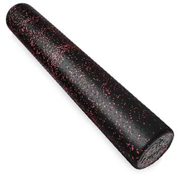 Foam Roller, LuxFit Speckled Foam Rollers for Muscles Physical Therapy Deep Tissue Muscle Massage (Red, 12 Inch)