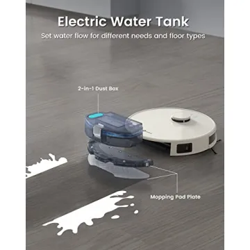 Lefant Robot Vacuum and Mop, Lidar Navigation, 4000Pa Suction Robotic Vacuum Cleaner with 150Mins, Real-time Map, No-go Zones, Compatible with Alexa/App, Ideal for Hard Floor and Pet Hair
