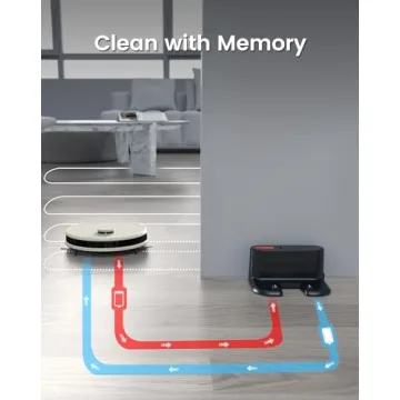 Lefant Robot Vacuum and Mop, Lidar Navigation, 4000Pa Suction Robotic Vacuum Cleaner with 150Mins, Real-time Map, No-go Zones, Compatible with Alexa/App, Ideal for Hard Floor and Pet Hair