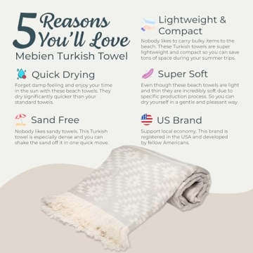 Quick Dry Sand Free Oversized Turkish Beach Towels