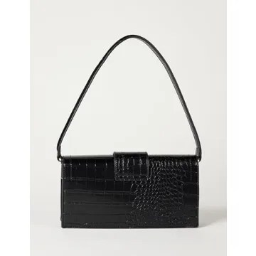 The Drop Women's Safiya Flap Shoulder Bag in Black