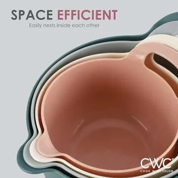 Cook with Color 4-Piece Mixing Bowl Set with Pour Spouts