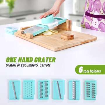 Fanwer Adaptive One-Handed Cutting Board- Anti-Slip with Bread Stops & Spikes - Perfect for Amputees & Disabled - Single Handed for Effortless Cutting & Chopping - Handicapped Kitchen Board.
