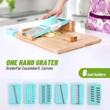 Fanwer Adaptive One-Handed Cutting Board- Anti-Slip with Bread Stops & Spikes - Perfect for Amputees & Disabled - Single Handed for Effortless Cutting & Chopping - Handicapped Kitchen Board.