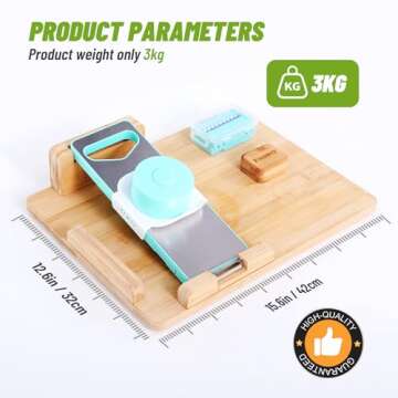 Fanwer Adaptive One-Handed Cutting Board- Anti-Slip with Bread Stops & Spikes - Perfect for Amputees & Disabled - Single Handed for Effortless Cutting & Chopping - Handicapped Kitchen Board.