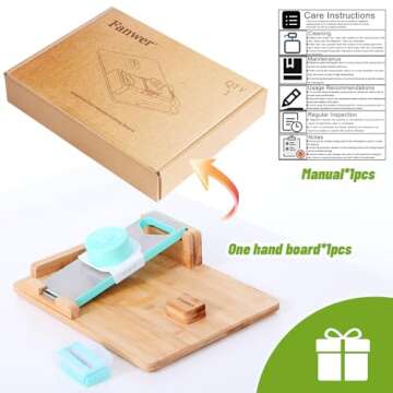 Fanwer Adaptive One-Handed Cutting Board- Anti-Slip with Bread Stops & Spikes - Perfect for Amputees & Disabled - Single Handed for Effortless Cutting & Chopping - Handicapped Kitchen Board.