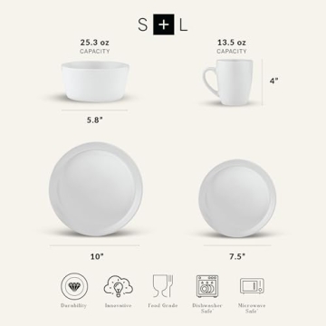 Stone Lain Albie 32-Piece Dinnerware Set for Elegant Meals