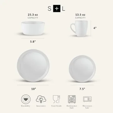 Stone Lain Albie 32-Piece Dinnerware Set for Elegant Meals