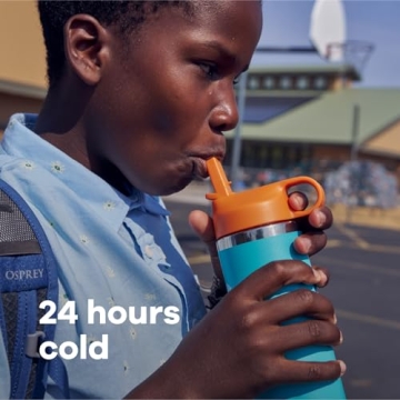 Hydro Flask Kids 12 Oz Water Bottle with Straw Cap