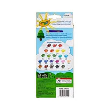 Crayola 684024 Long Barrel Colored Woodcase Pencils, 3.3 mm, 24 Assorted Colors/Set