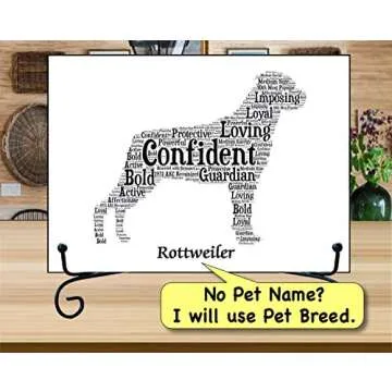 Personalized Rottweiler Art Print | Unique Dog Gift