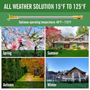 SKYWARD 304 Stainless Steel Garden Hose - Flexible & Leak-Proof