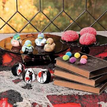 Brain Shaped Erasers (Set of 24) Halloween, Classroom Giveaways and Party Supplies