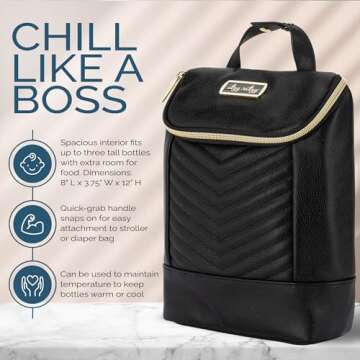 Stylish Itzy Ritzy Insulated Bottle Bag for Parents