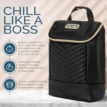 Stylish Itzy Ritzy Insulated Bottle Bag for Parents