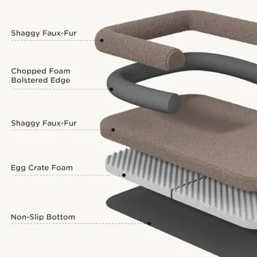 Foldable Human Dog Bed with Egg Foam Support