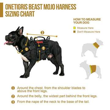 OneTigris Tactical Dog Harness,Puppy Harness with Handle, Military Vest for Small Dogs Outdoor Easy Control Training Walking