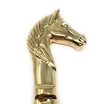 Madison Bay Company Polished Brass Horse Head Letter Opener, 6.25 Inches Long