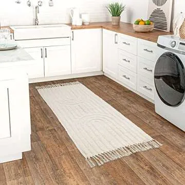 Lanffia Boho Kitchen Runner Rug - Stylish & Washable