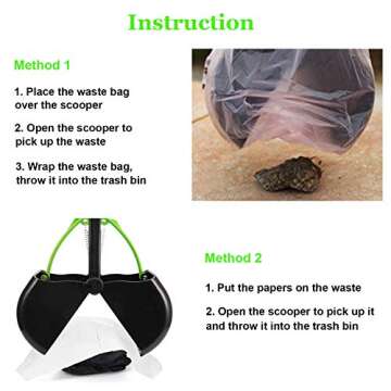 ienjoyed 28" Large Pooper Scooper for Dogs, Heavy Duty Poop Scooper for Large Medium & Small Dog, Pet Dog Pooper Scooper for Grass & Gravel Pick Up