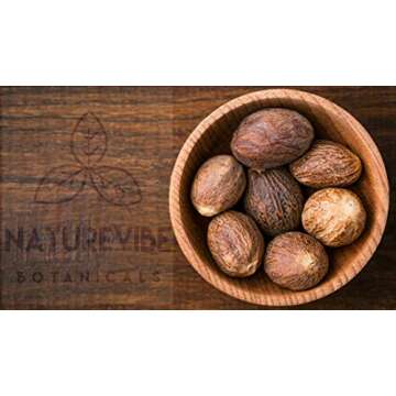 Naturevibe Botanicals Nutmeg Whole 1.76oz (50gm) | Non-GMO and Gluten Free | Indian Spice | Adds Aroma and Flavor