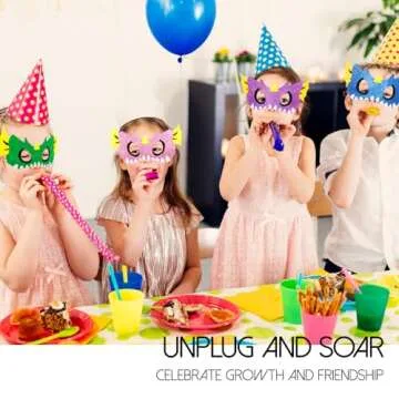 IROLEHOME Dragon-Wings Costume for Kids Mask Dinosaur Dress Up Cape for Boys Girls Halloween-Party Gifts Toys (metallic blue) (metallic blue)