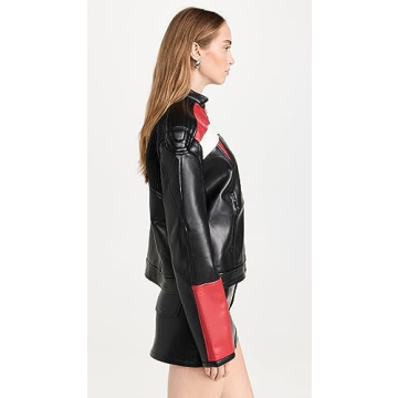 Stylish Lioness Top Model Faux Leather Jacket for Women