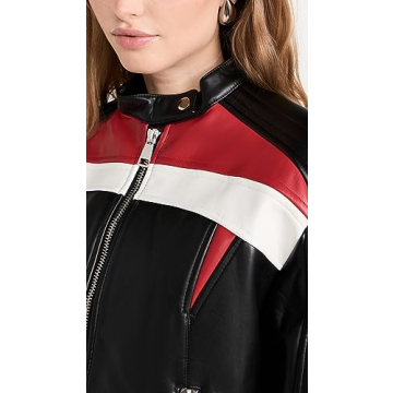 Stylish Lioness Top Model Faux Leather Jacket for Women