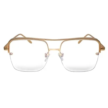 Stylish Fifth & Ninth Sunday Aviator Blue Light Blocking Glasses