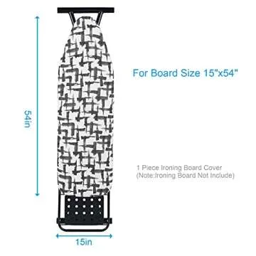 Durable BNDX Ironing Board Cover - 15" x 54" with Elastic