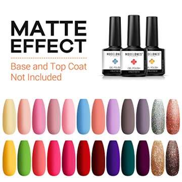 MODELONES 24 Color Gel Polish Set for Stylish Manicures