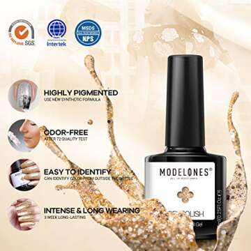MODELONES 24 Color Gel Polish Set for Stylish Manicures