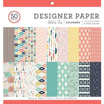 ColorBok Designer Paper Pad Wild & Free - 12x12 Crafting Pad
