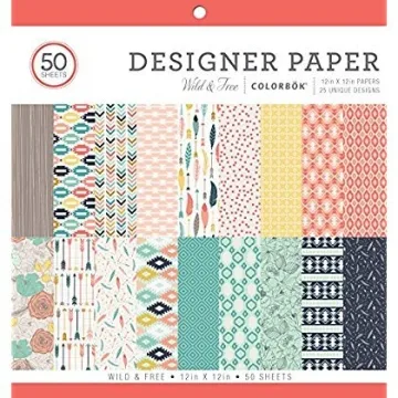 ColorBok Designer Paper Pad Wild & Free - 12x12 Crafting Pad