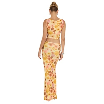 Stylish Women 2 Piece Maxi Skirt Set for Effortless Elegance