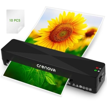 Crenova A4 Laminator Machine Hot Cold Fast Warm Technology